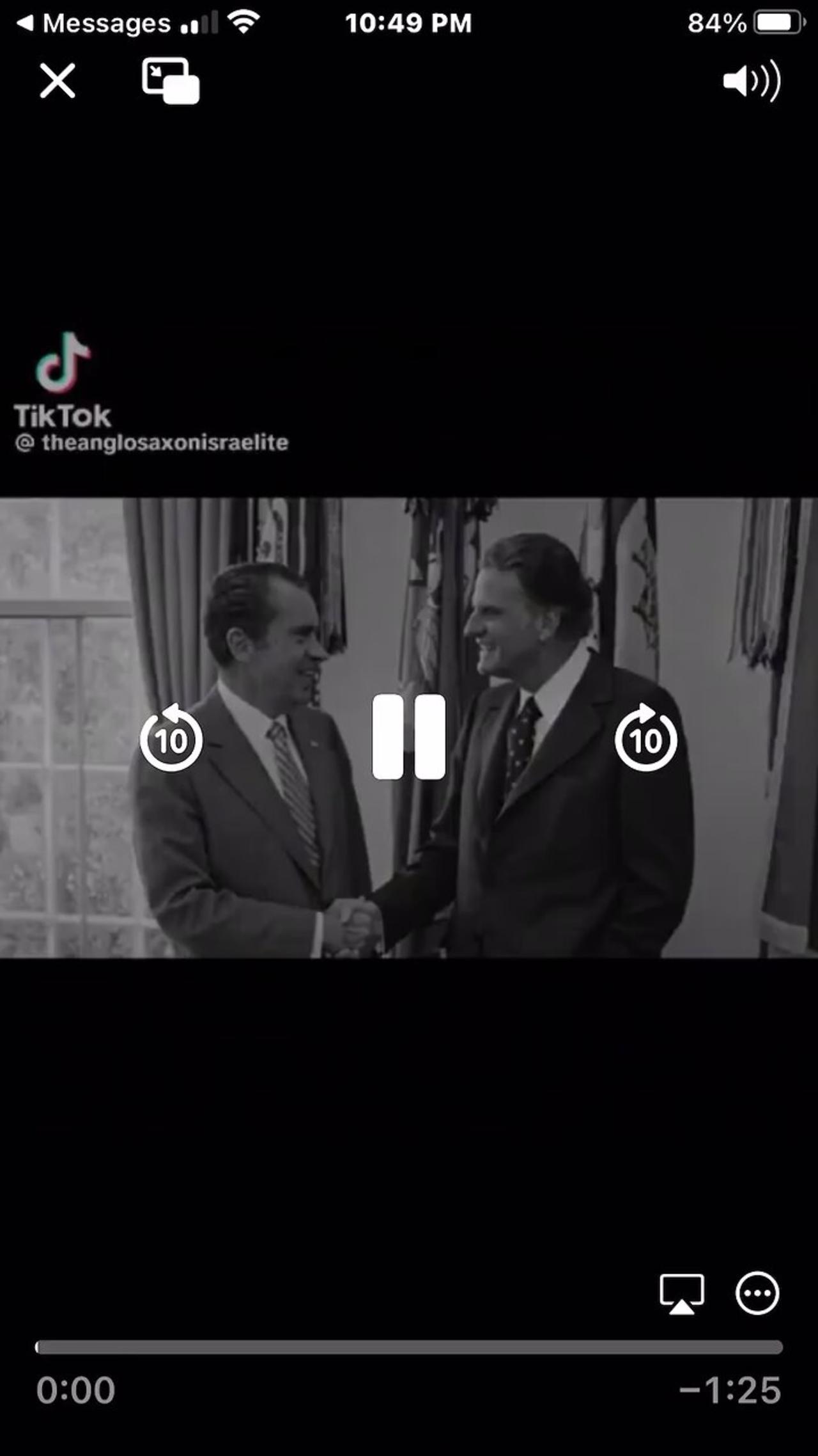 Recorded conversation between Billy Graham and President Nixon - quite revealing