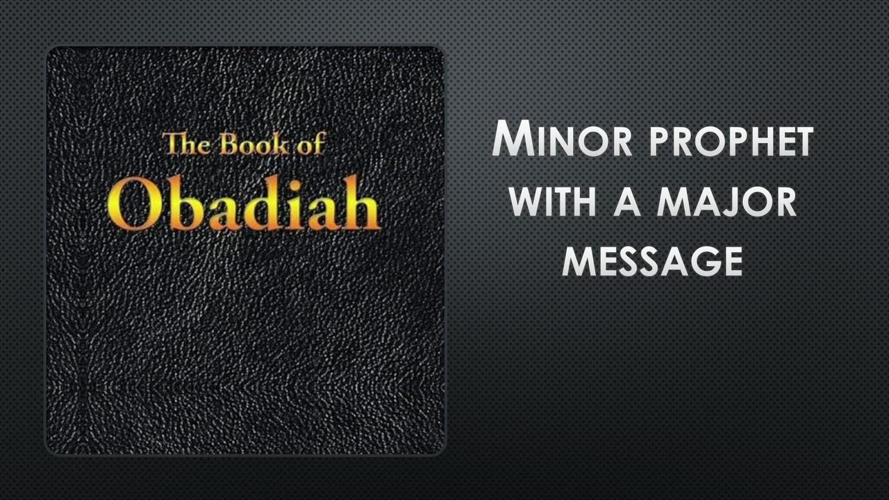 The Book of Obadiah by Brett Burton