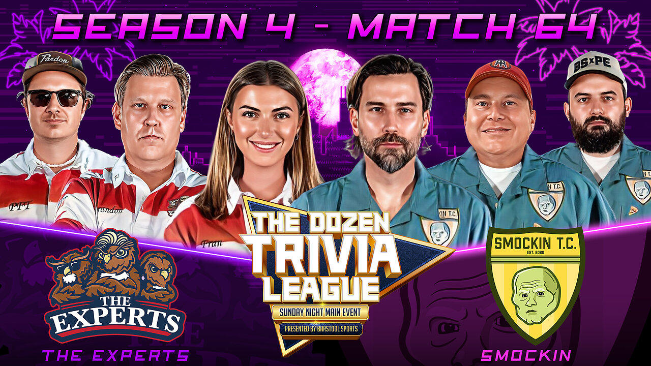 Fran, Brandon, PFT & Experts vs. Smockin | Match 64, Season 4 - The Dozen Trivia League