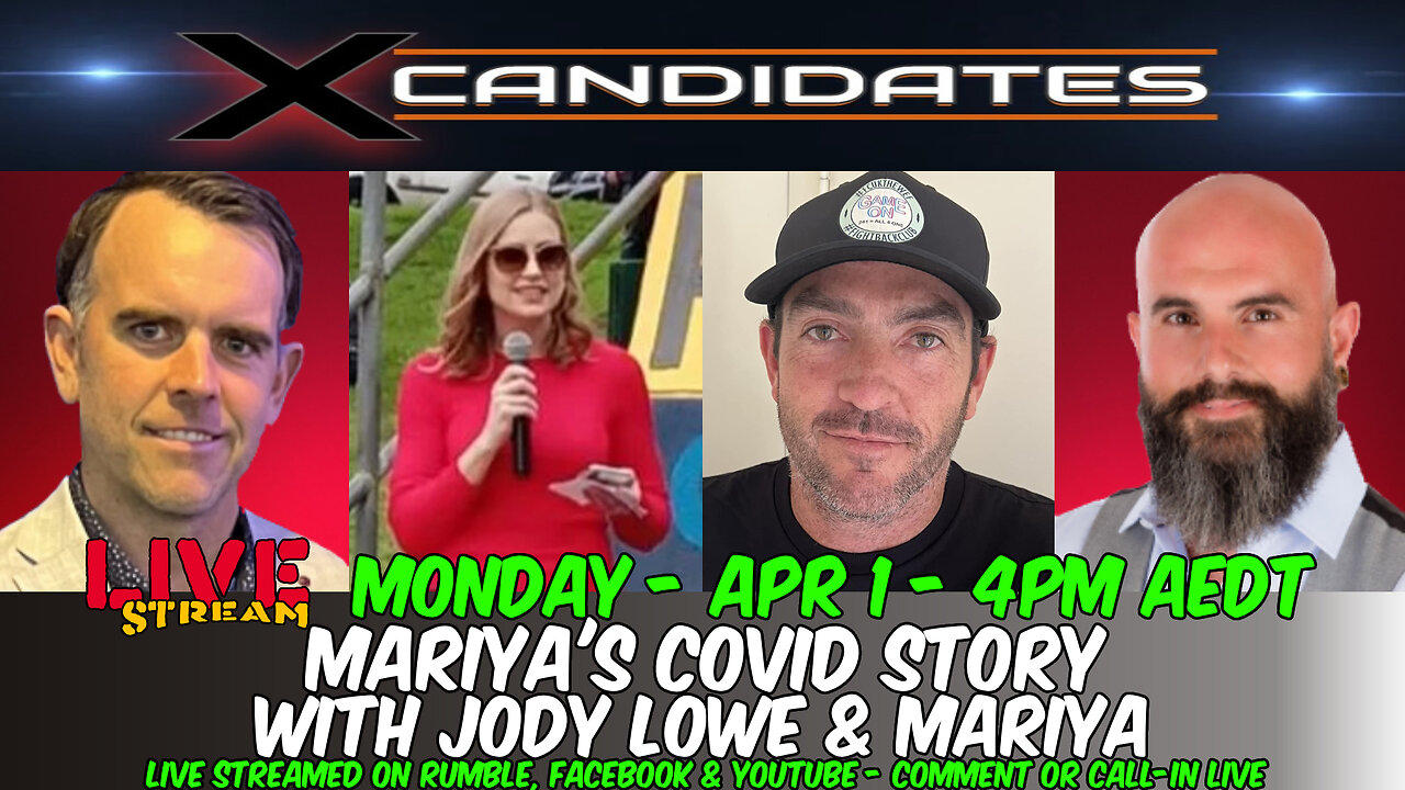 Jody Lowe & Mariya Interview - Mariya's COVID Story - LIVE Monday, April 1 at 4pm AEDT - Ep109