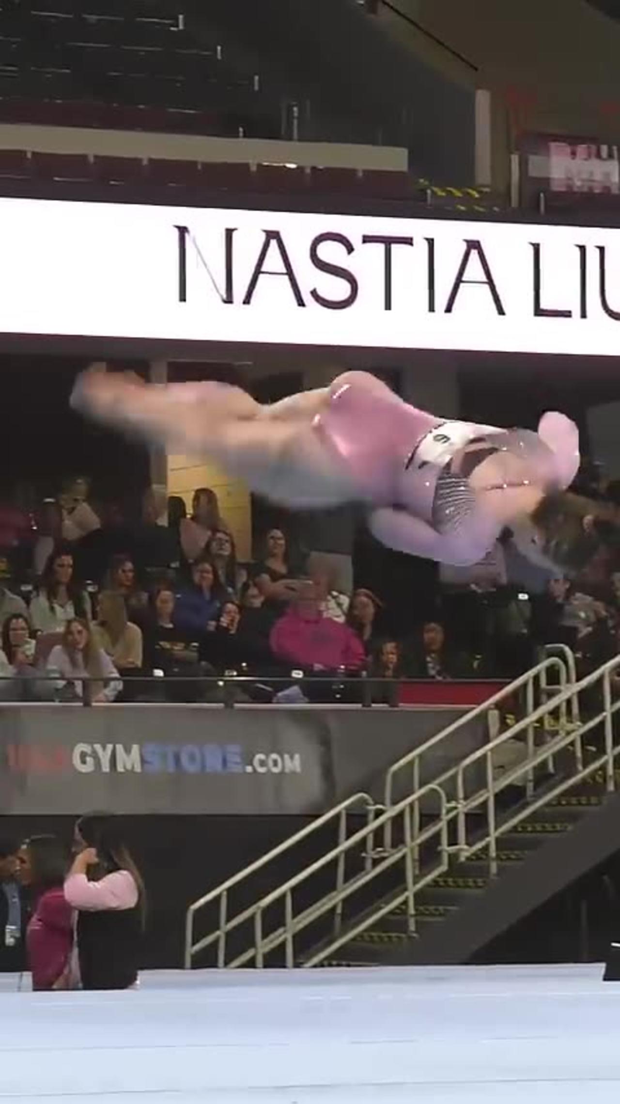 Adelle Speck Floor Exercise 2023 Nastia Liukin Cup Slow Motion #shorts