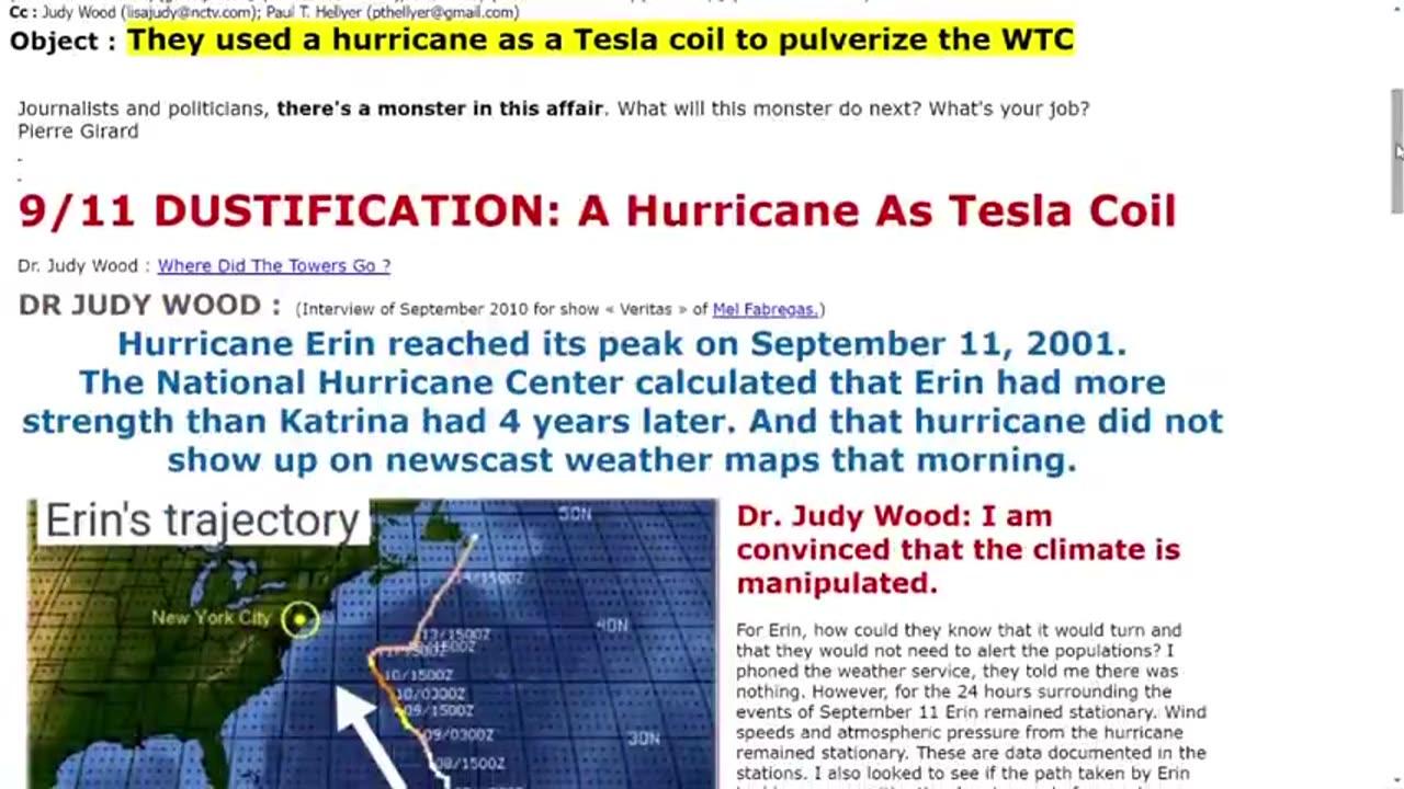 Hurricane on 9_11 - Used as a giant Tesla coil 🤔