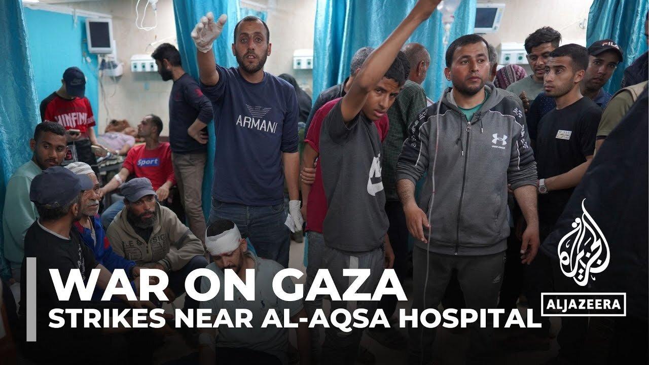 Deadly Israeli airstrikes near Al-Aqsa Hospital leave multiple Palestinians dead and Injured