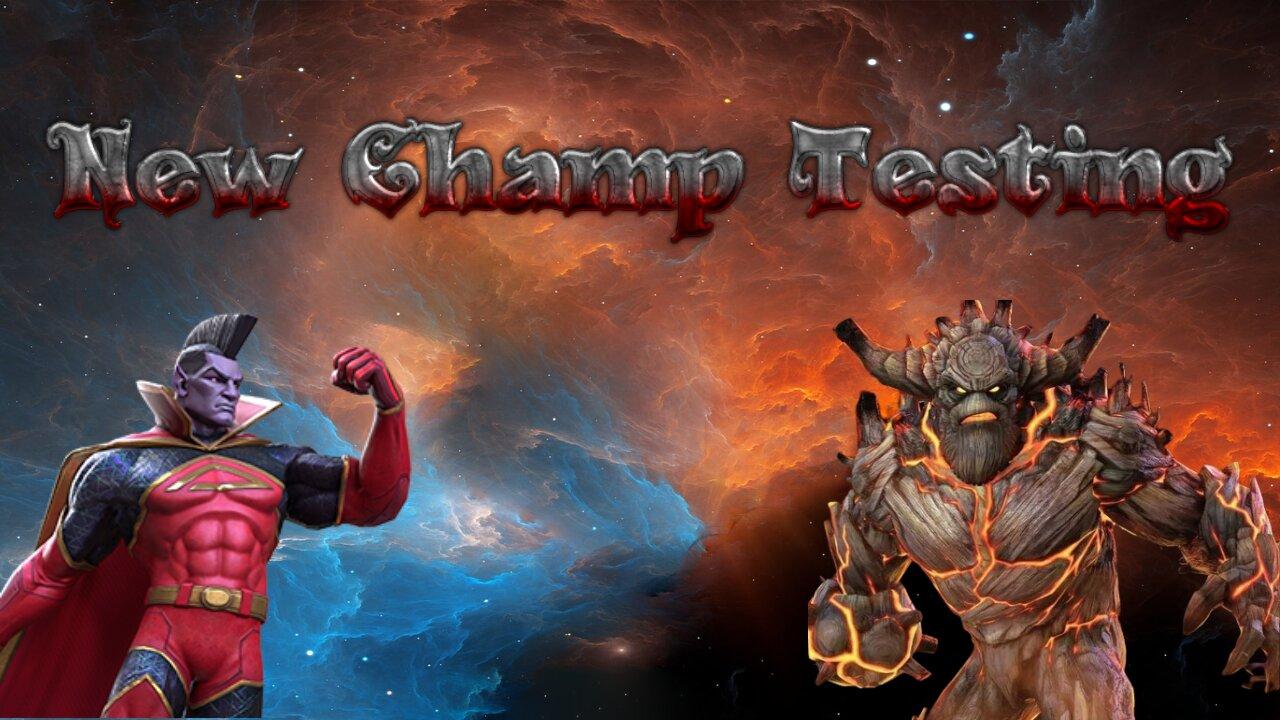Testing the New champs