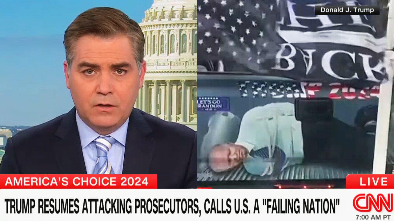 CNN's Jim Acosta Wants Trump to Face 'Accountability' For Sharing Hogtied Biden Tailgate Graphic