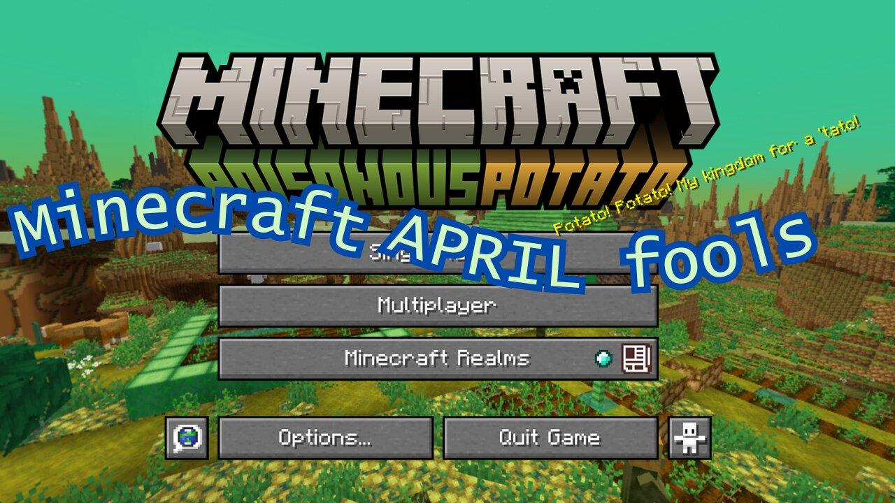 It's time for Minecraft APRIL fools snapshot