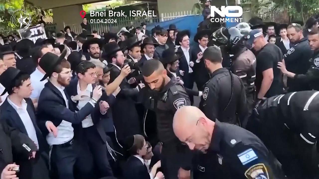 WATCH: Ultra-Orthodox Jews protest against new military draft exemption rules