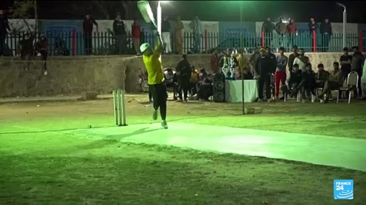 Night cricket star of the Pakistani streets during Ramadan