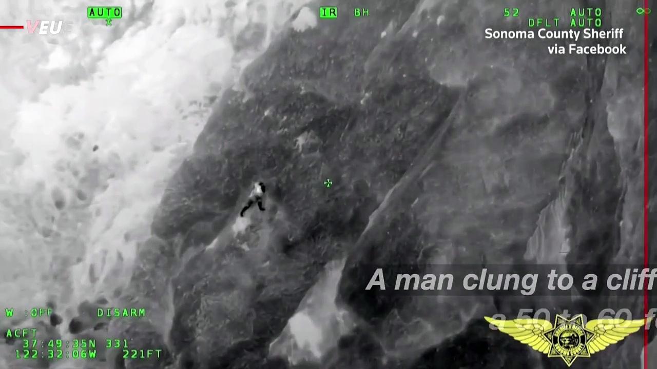 Clinging Man Rescued From California Cliff After Dramatic Fall