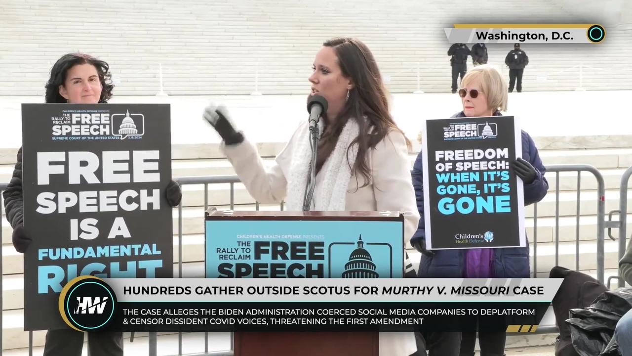 Amy Bohn speaks at the rally to Reclaim Free Speech Washington D.C.
