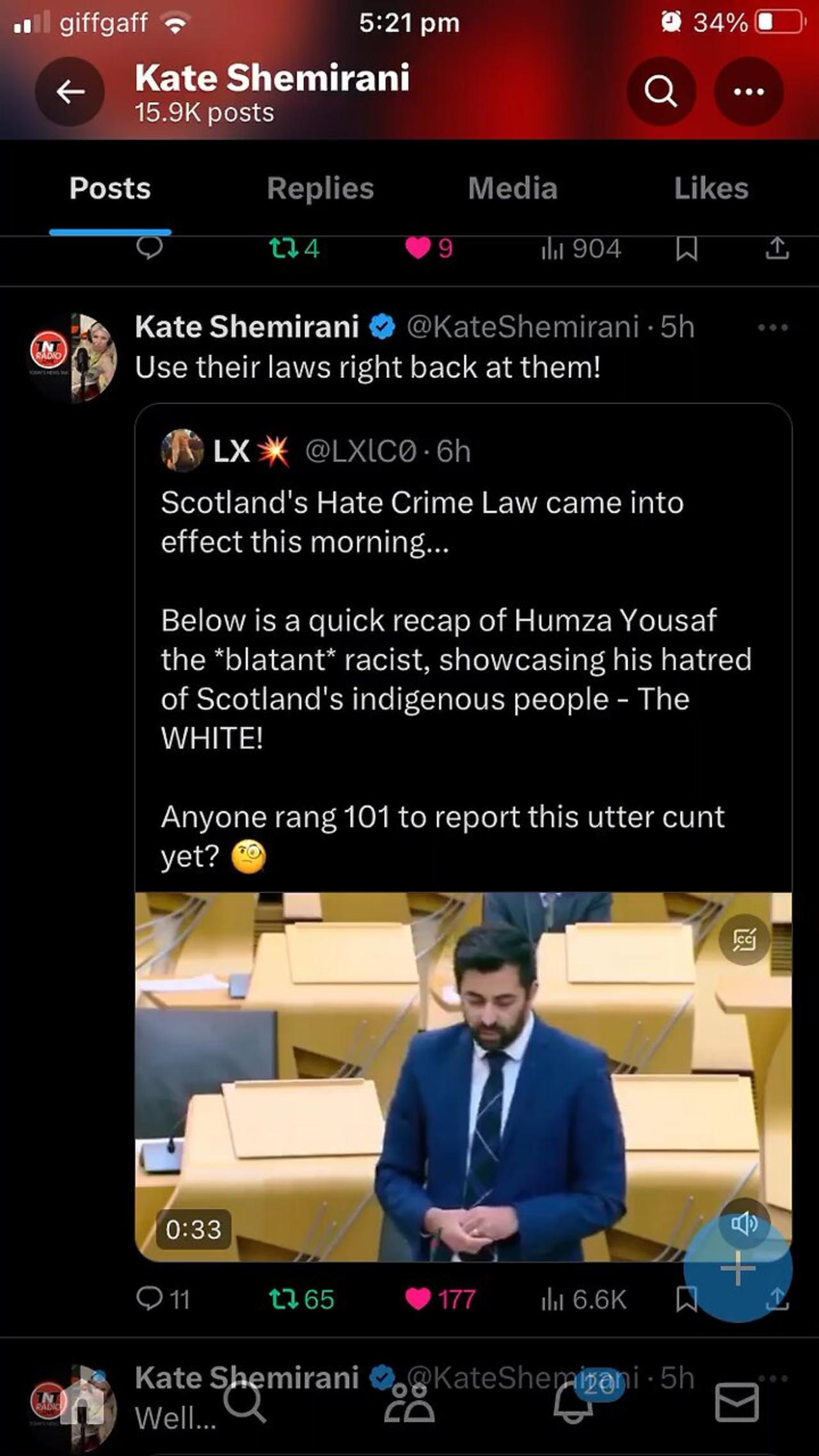 Kate Shemirani : new Scotland Hate Crime laws 01/04/2024