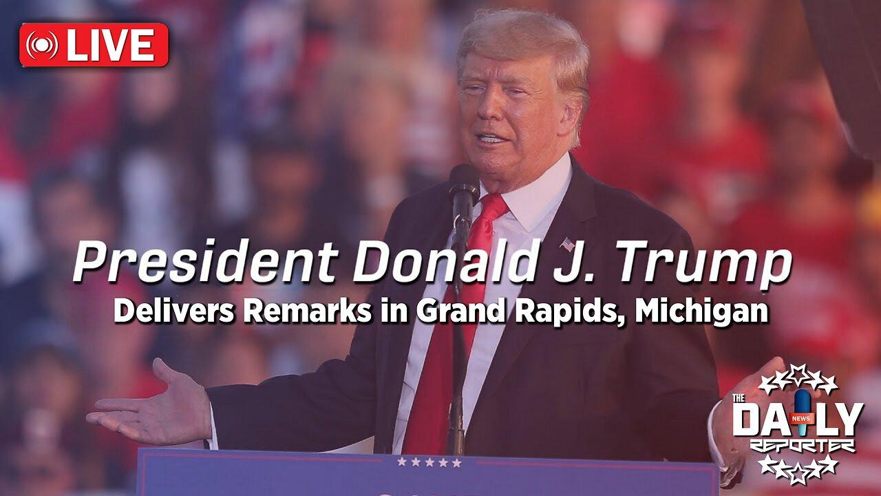 🔴LIVE: President Trump Rally in Grand Rapids, MI - WISCONSIN U.S. Presidential Primary