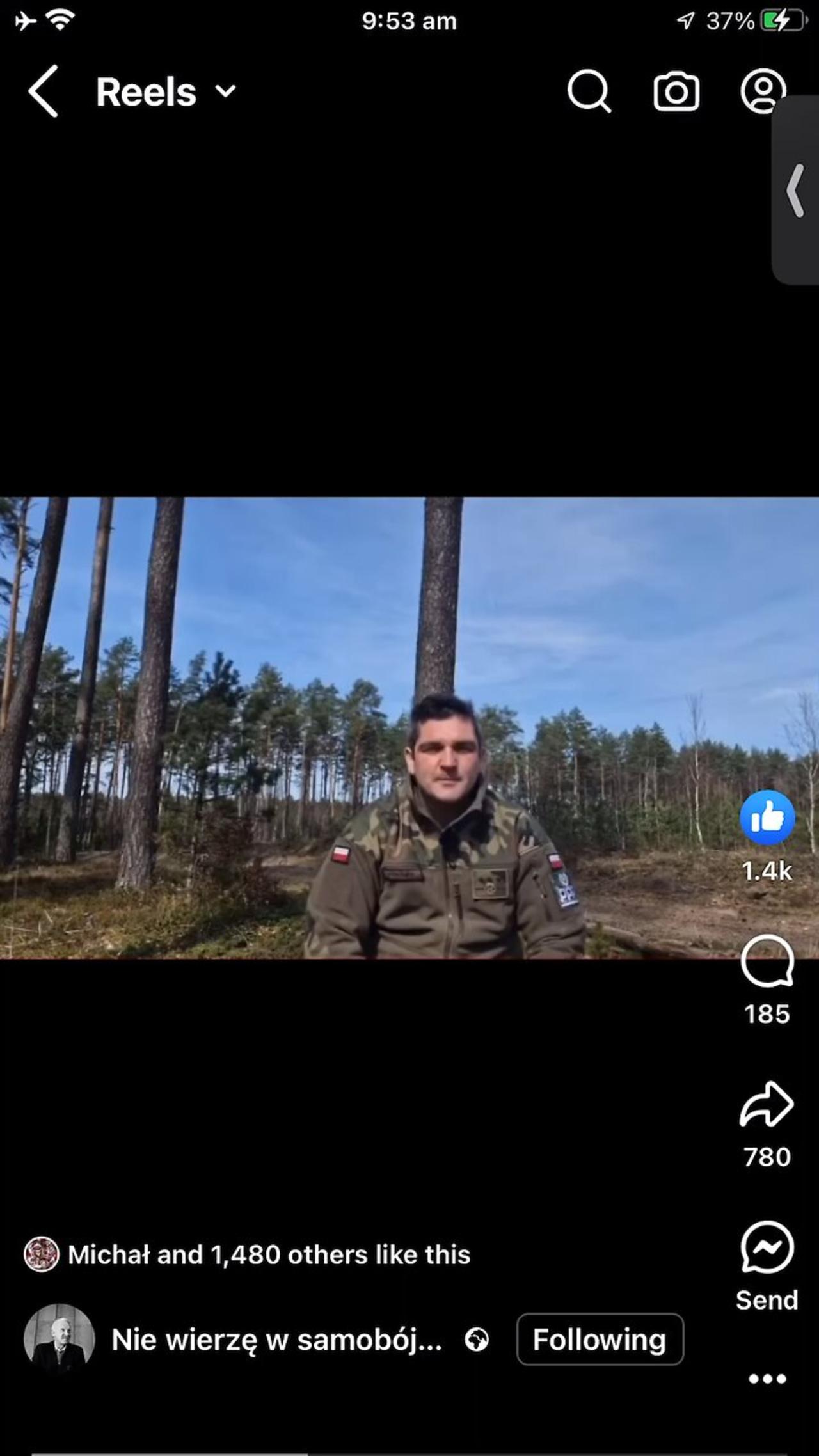 In polish 🇵🇱 message from soldier