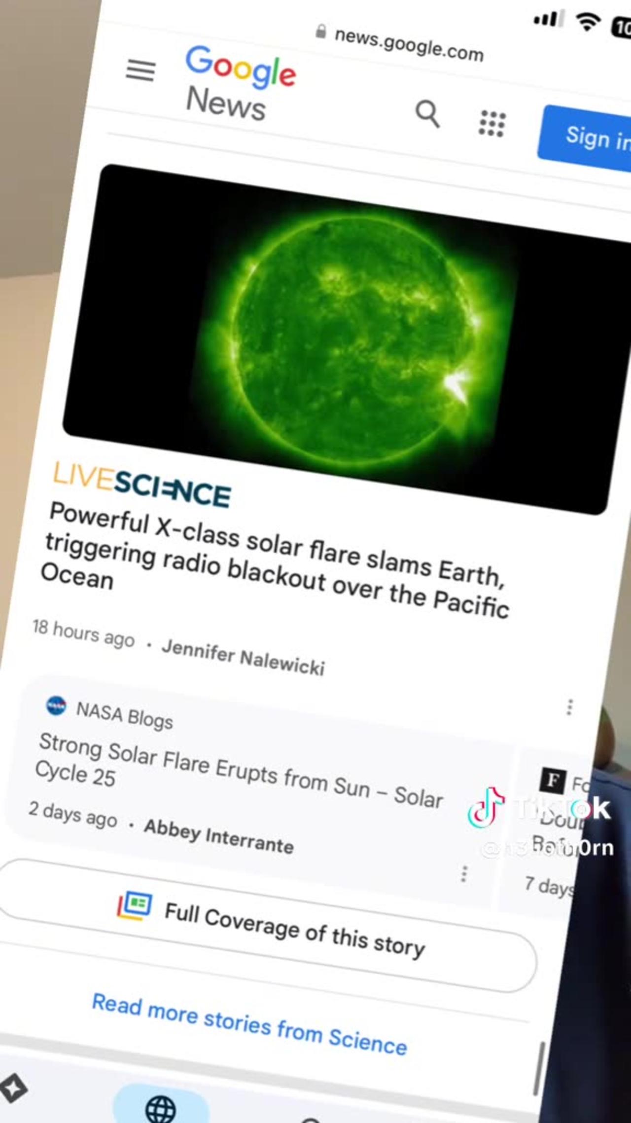 X class solar flare slammed Earth, causing radio blackouts in the Pacific Ocean ...