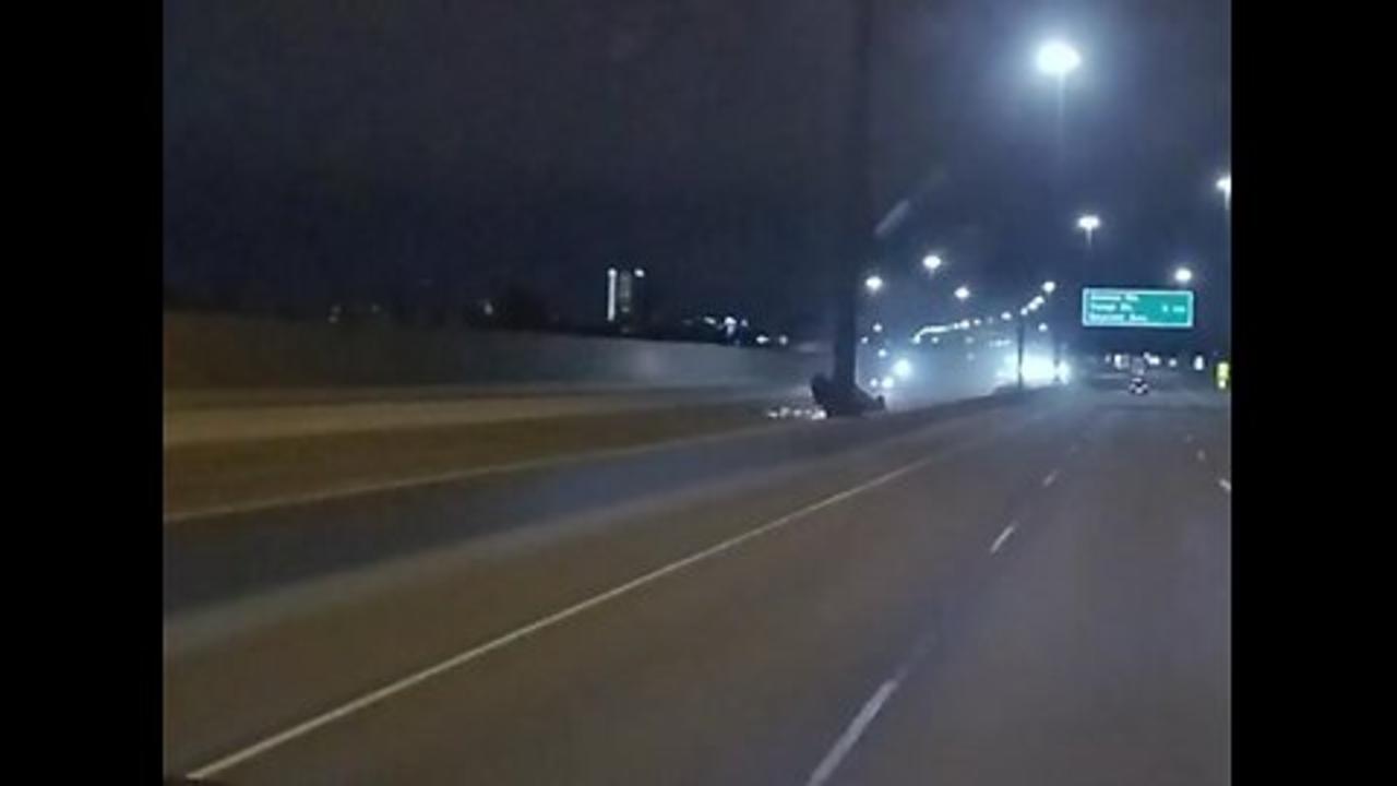 Vehicle Rollover on Highway 401 Toronto