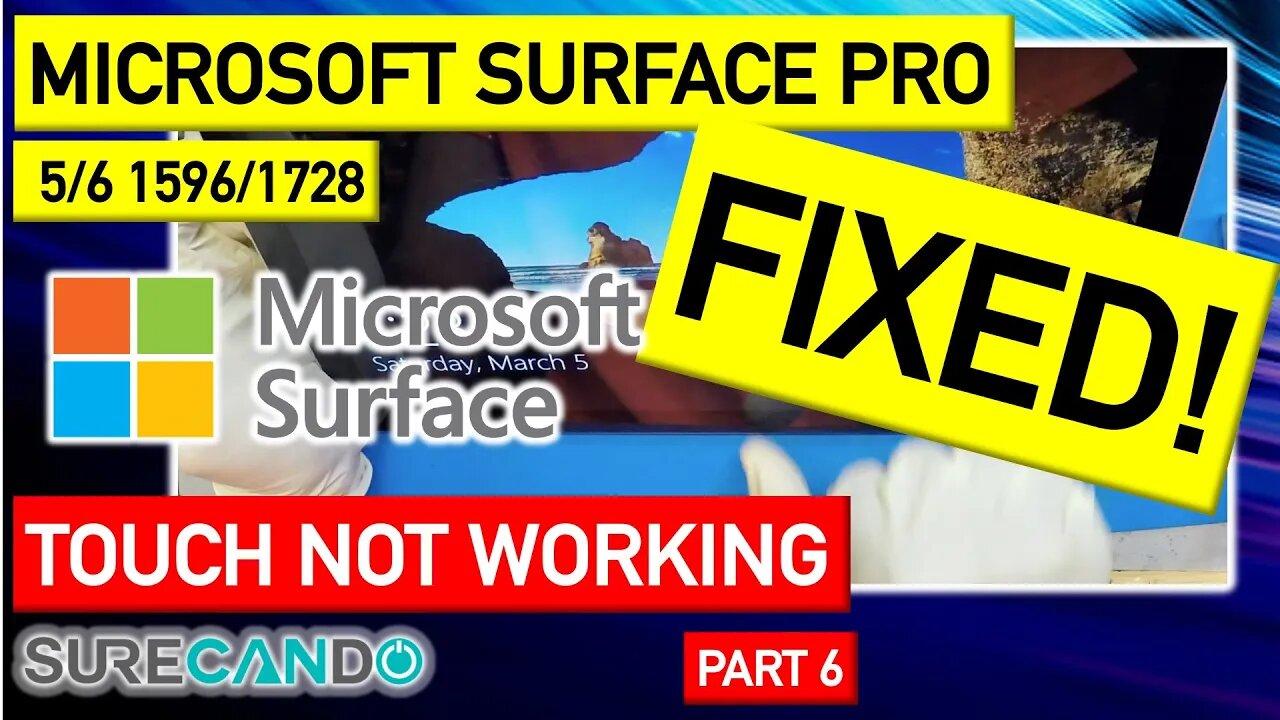 Microsoft Surface Pro 5 4 6 Touch Keyboard not working after BIOS Flash issue. Part 6
