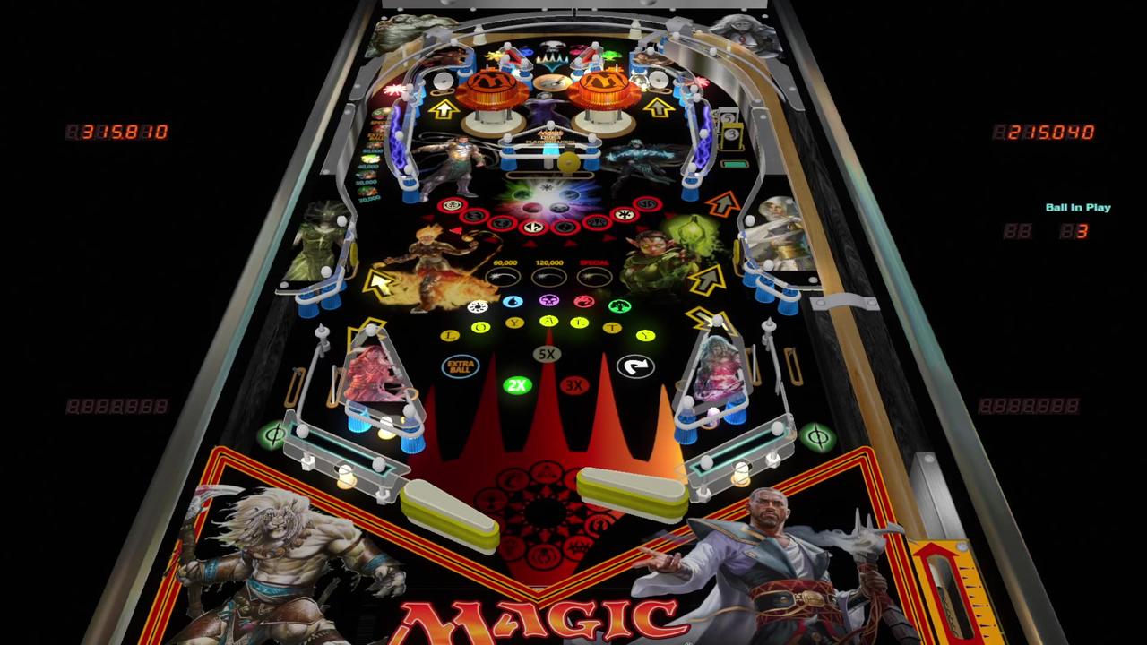 Magic The Gathering visual pinball game play