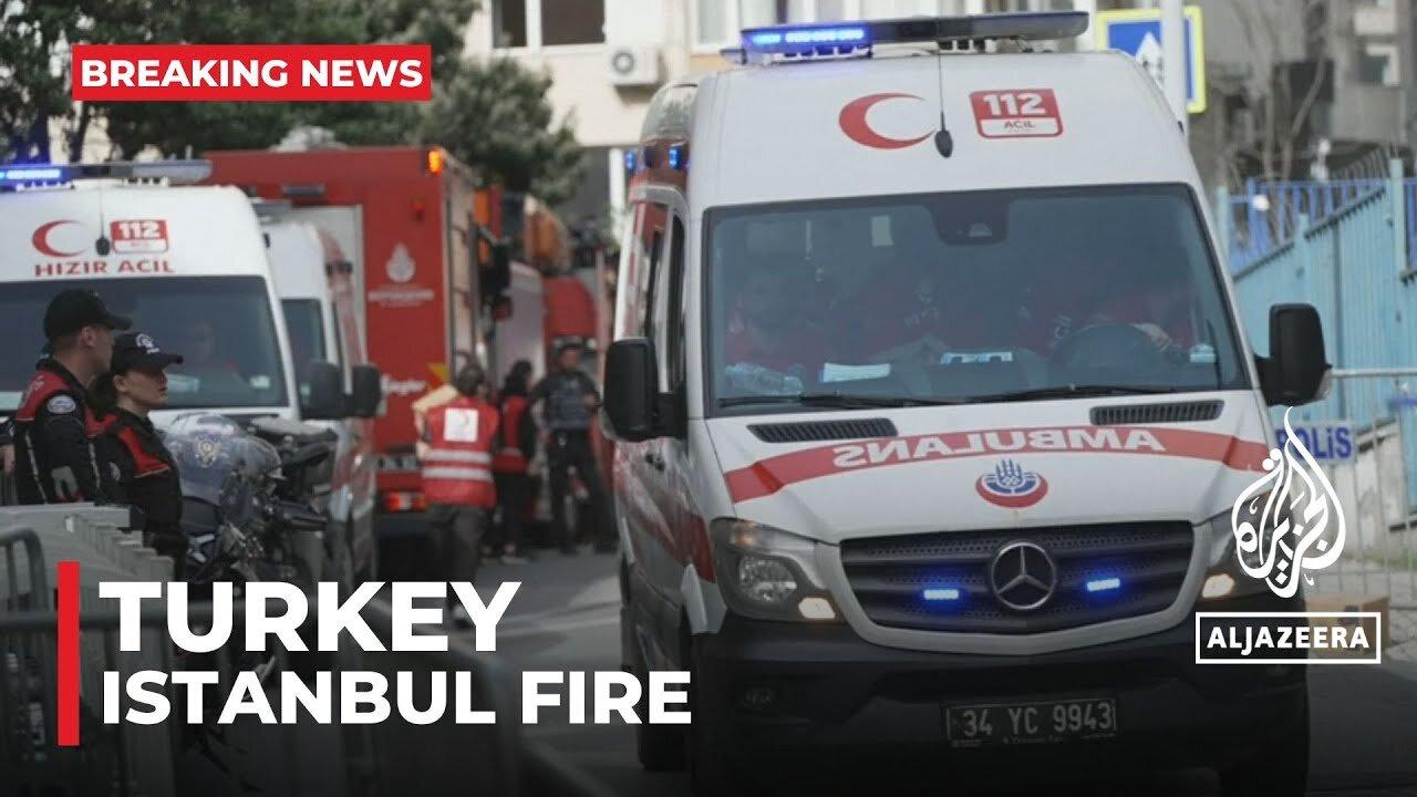 Istanbul fire: Several people killed in 16-storey building