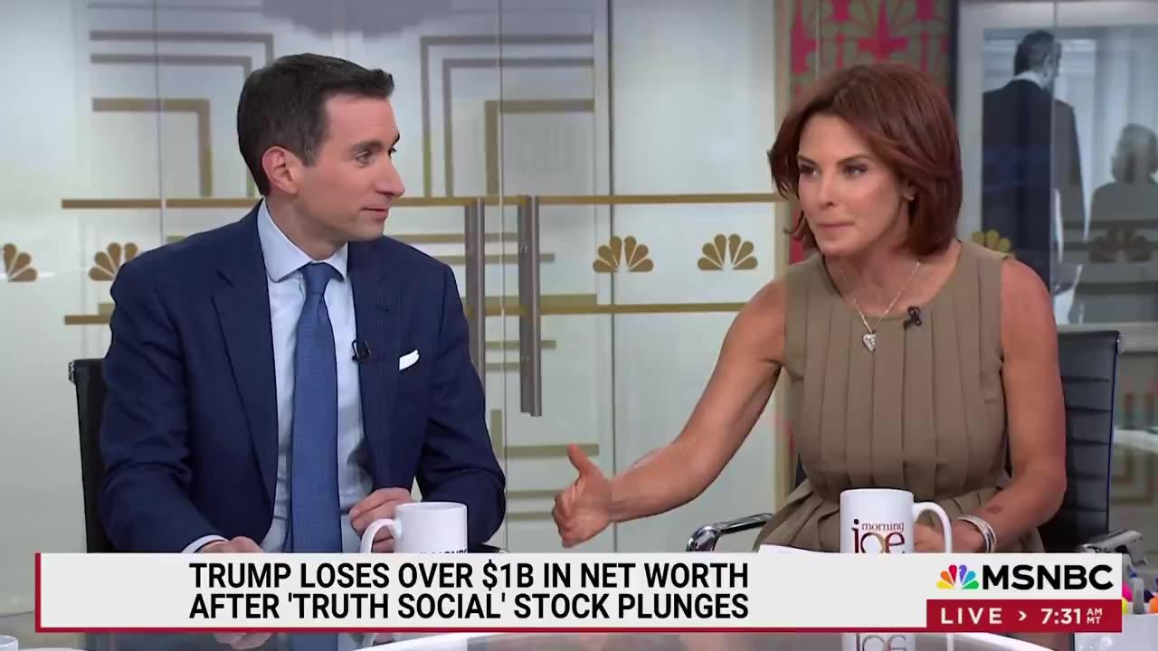 MSNBC panel Loses Their Sh*t over Trump's soaring net worth from Truth Social stock