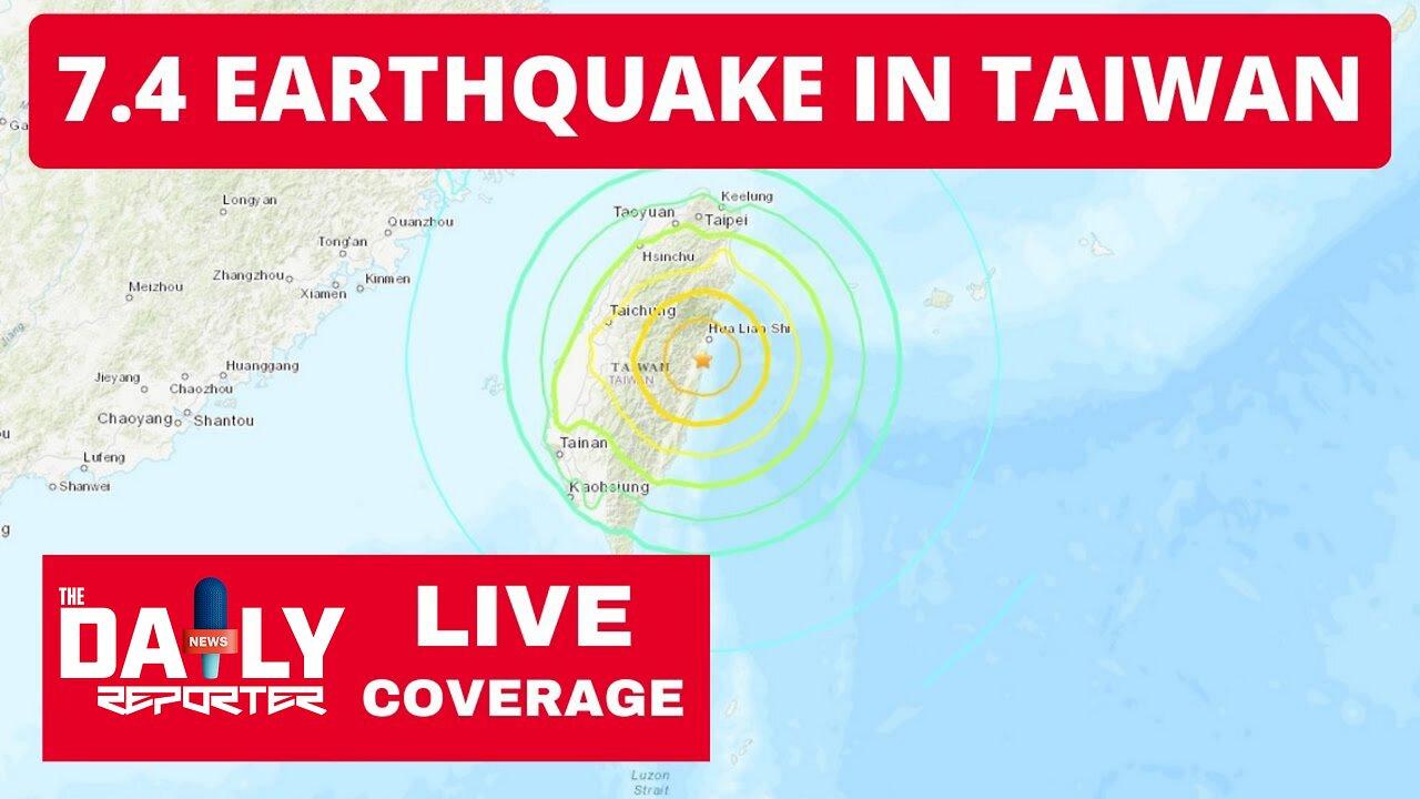 🔴7.4 Earthquake Hits Taiwan - LIVE Breaking News Coverage (with Tsunami Warning Updates)