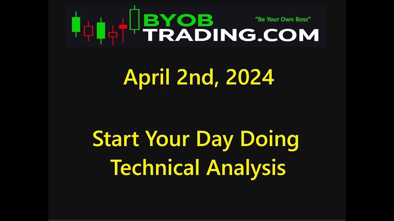 April 2nd,  2024 BYOB Start Your Day Doing Technical Analysis. For educational purposes only.