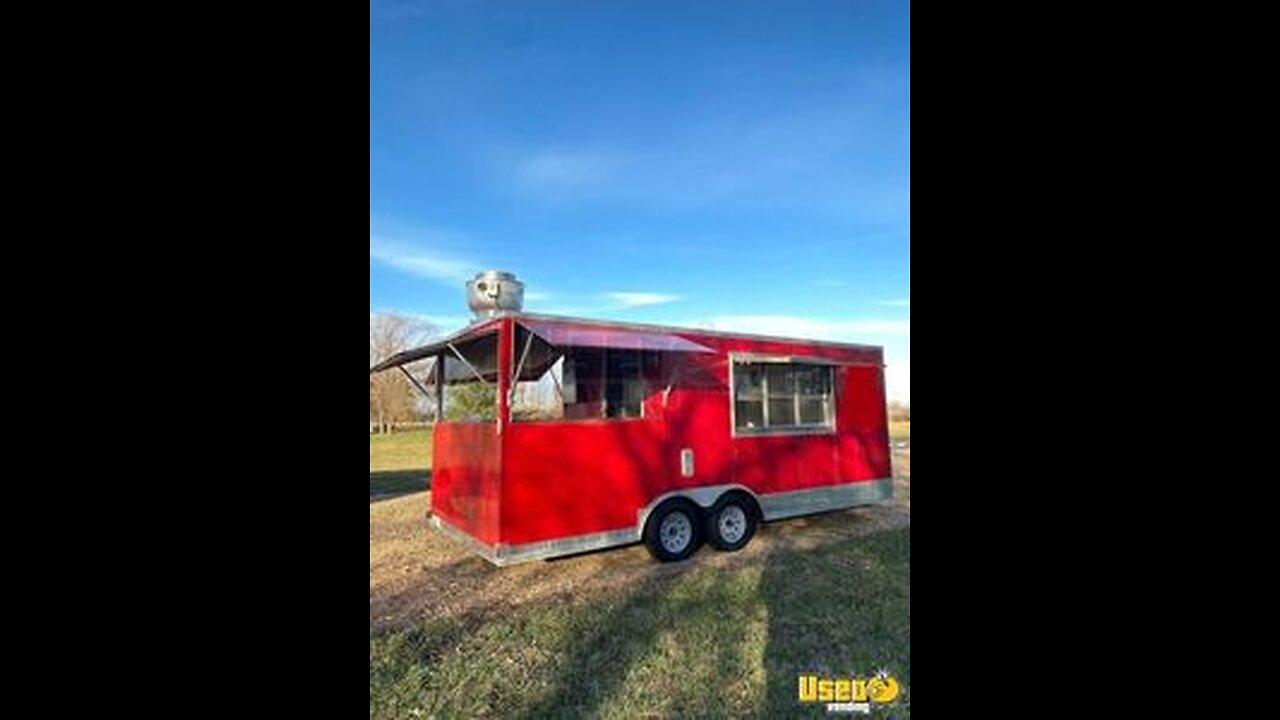 2018 8.5' x 19' Rock Solid Cargo | Kitchen Food Trailer with Fire Suppression System