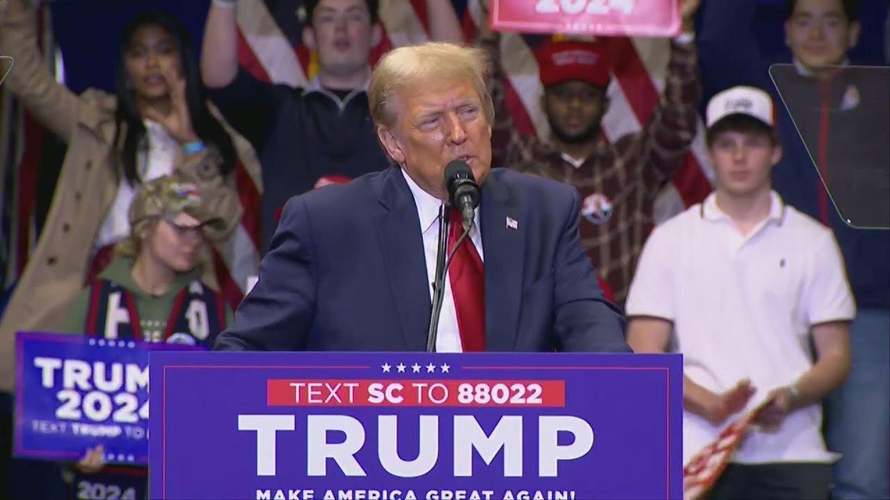 Trump holds rally in Rock Hill ahead of SC's primary