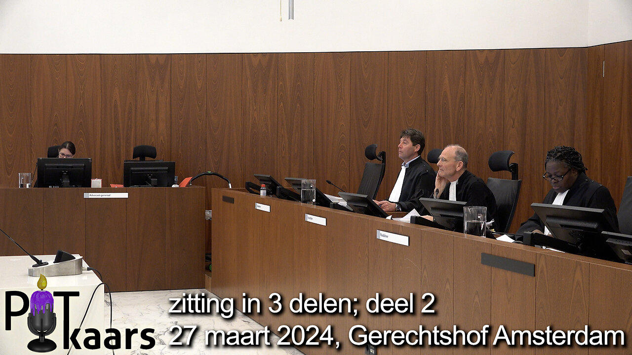 veroordeeld tot medeverdachten en tot een advocaat deel 2- regiezitting Hof Amsterdam, 27 maart 2024