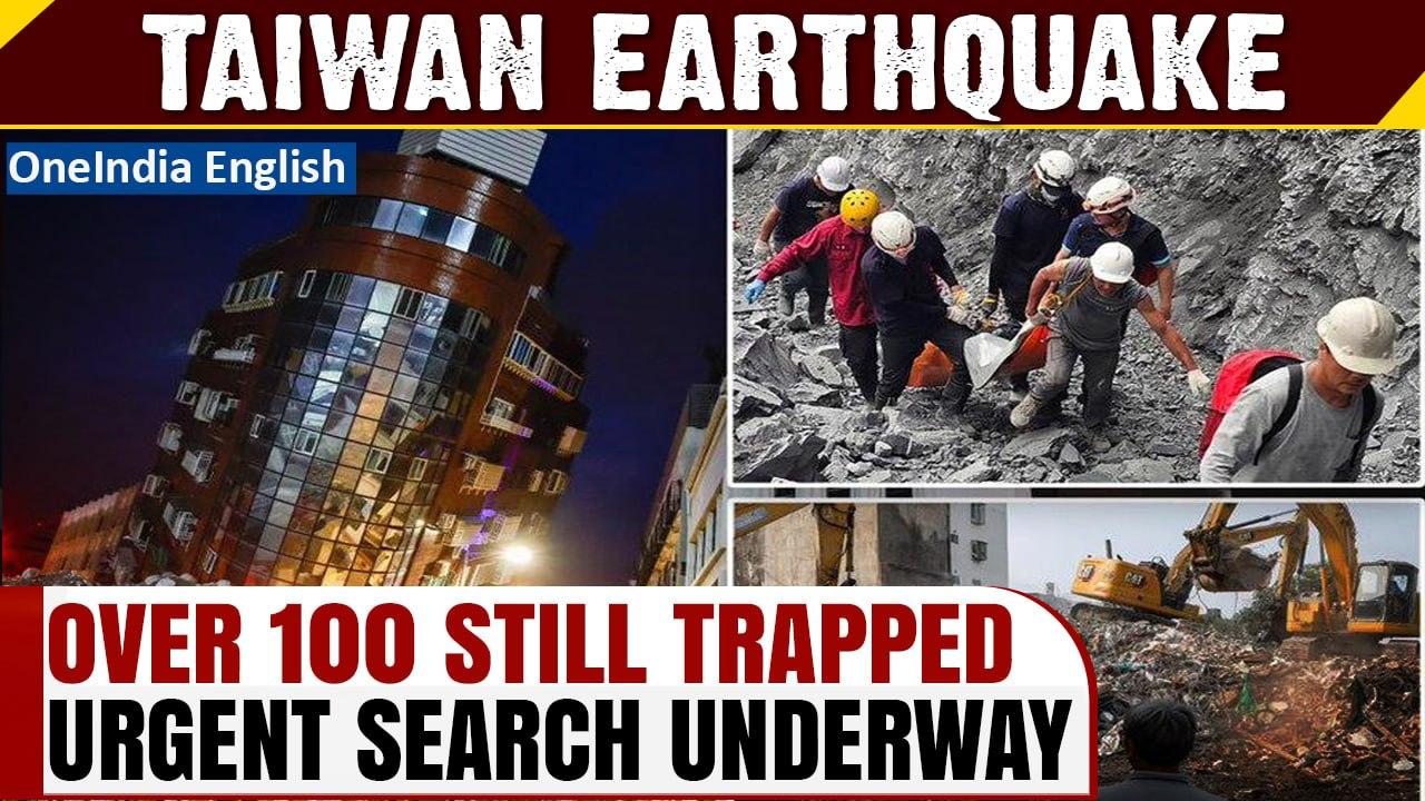 Taiwan Earthquake: Rescuers continue search efforts for missing individuals| Earthquake | Oneindia