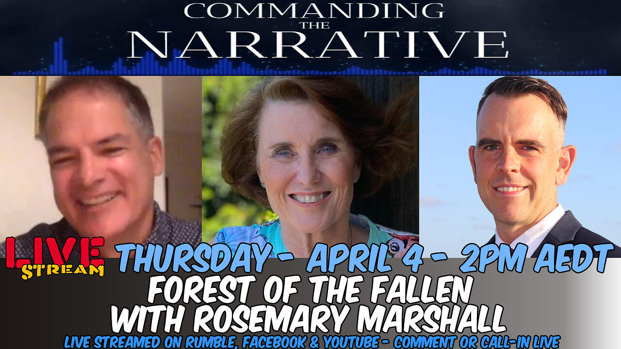 Rosemary Marshall Interview - Forest of the Fallen - LIVE Thurs, April 4 at 2pm AEDT