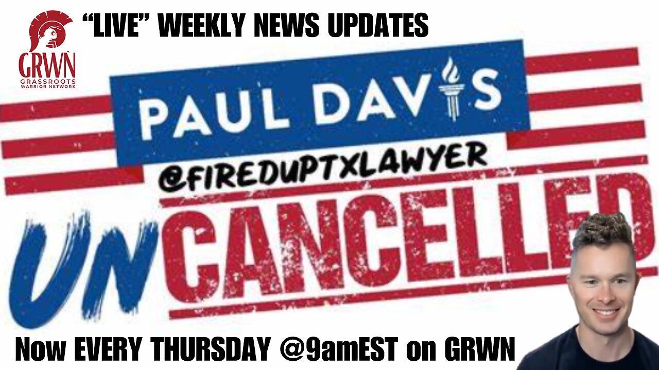 Paul Davis, fired up Texas Lawyer "LIVE" @ 9am Thursdays