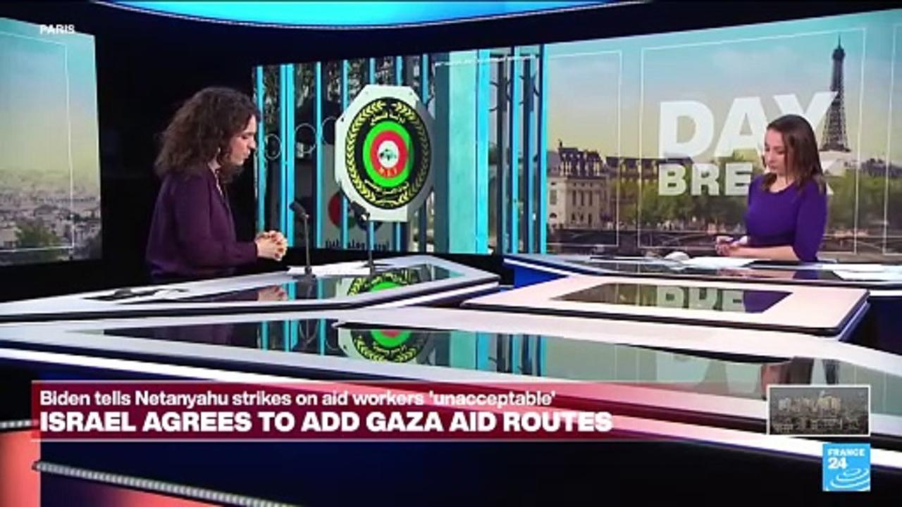 'There are three elements in this improvement for the access to aid in Gaza'