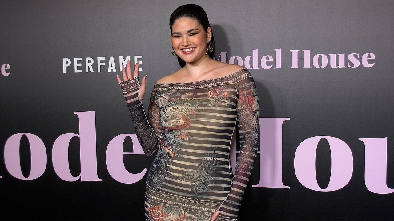 Natalie Nootenboom arrives at the red carpet premiere of 'Model House' in Los Angeles