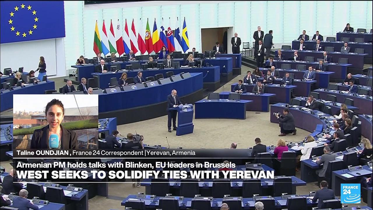 Armenian PM hold talks with Blinken, EU leaders in Brussels