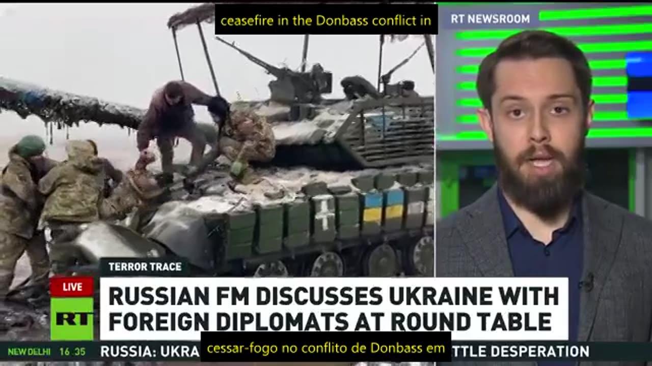 Sergey Lavrov, disse que 'a Ucrânia se tornou um estado terrorista declarado'