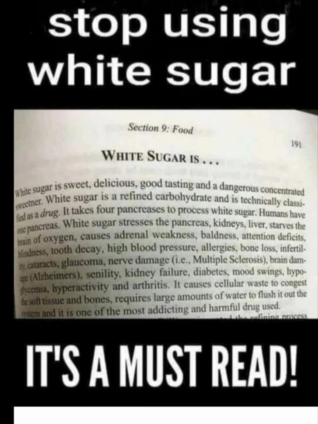 Stop using White Sugar...