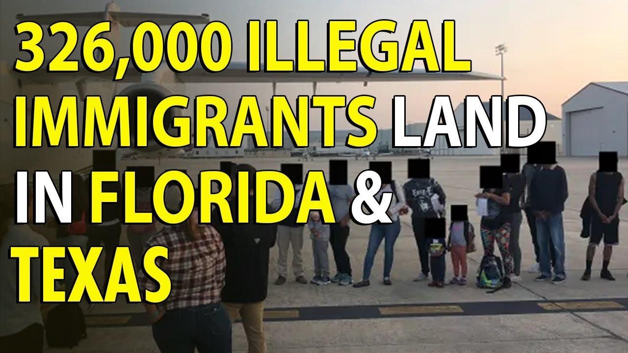 Biden Admin Flies in 326,000 Illegal Immigrants to Florida and Texas.  Reasonable People News