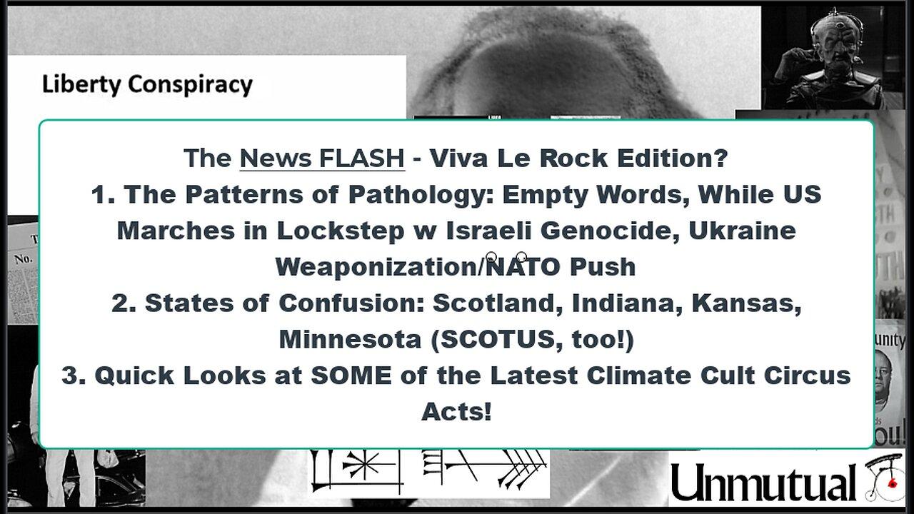 Liberty Conspiracy LIVE 4-5-24! Empty Biden-Blinken Words on Genocide, Ukraine-NATO, Scotts n Speech