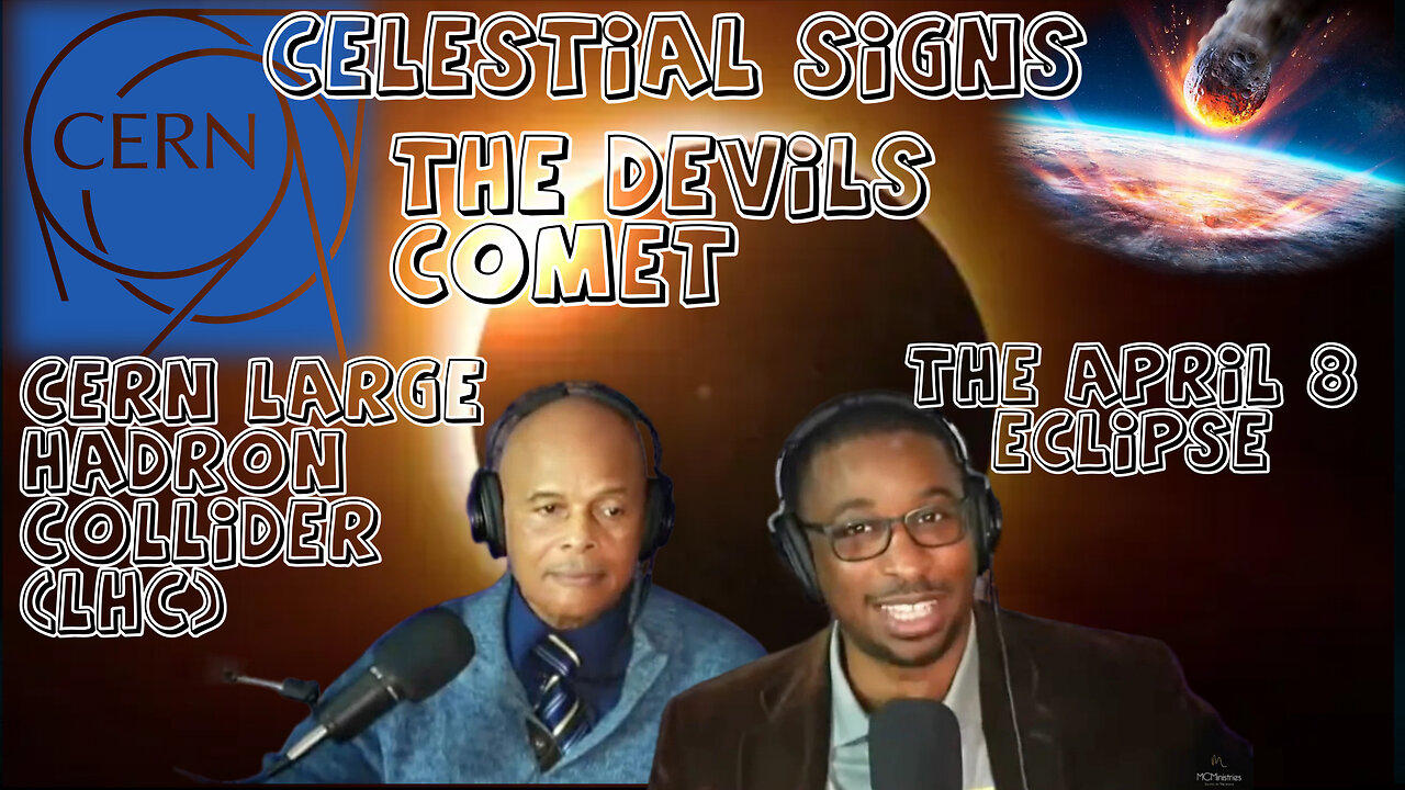 Podcast Ep.2🔮 Cosmic Revelations: Solar Eclipse, Devil's Comet, & CERN LHC! 🌘