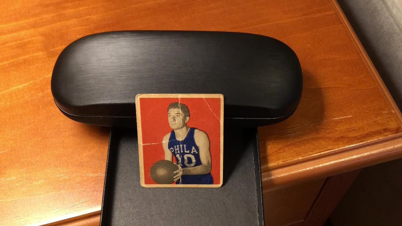 Basketball Card, 1948 Bowman #34 Joe Fulks, I FOUND THE RING!!! (And a typo...)