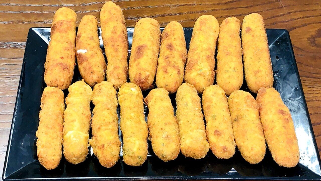How To Make Cheesy Chicken Fingers | Best Party Starter Recipe | Chicken cheese Fingers Recipe