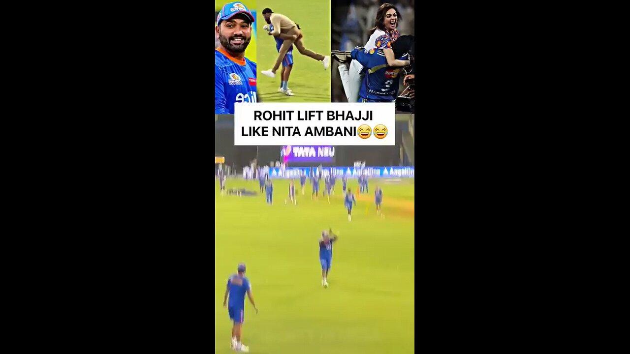 Rohit and bhajji meet on filled