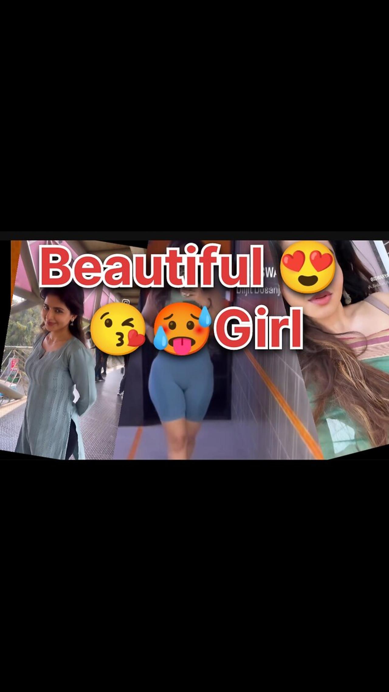 beautiful hot 🥵😘girl video | hot girl on both shorts and dress 🥻 👙 | hot videos| her cleavage🥵