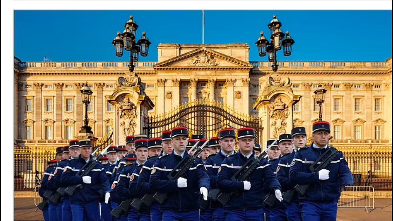 French to protect Buckingham Palace under EU Defence Union. Conform Party sack nationalists.