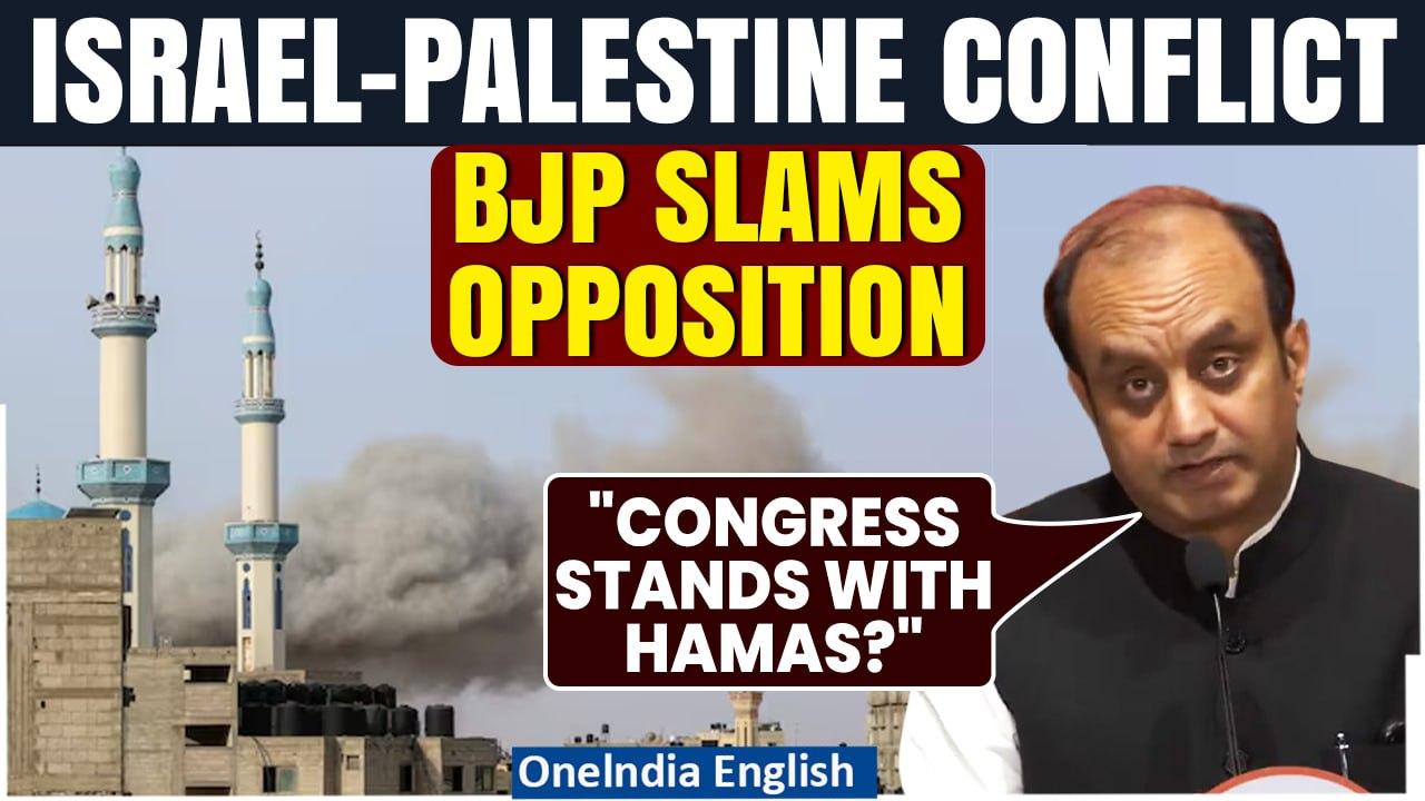 Israel-Palestine Conflict: BJP's Sudhanshu Trivedi Slams Congress' Stance on Hamas | Oneindia News