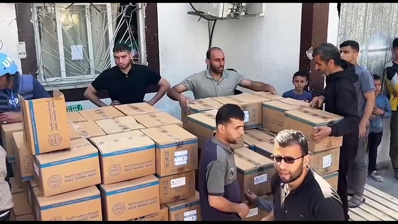 Medical aid reaches the northern Gaza Strip