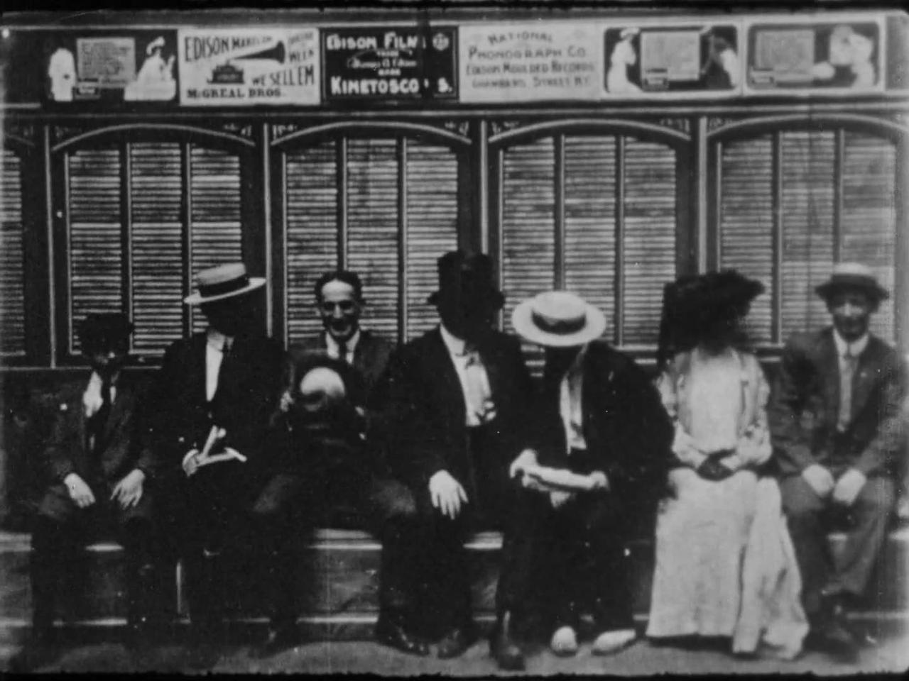 Street Car Chivalry (1903 Original Black & White Film)