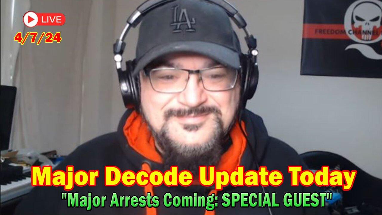 Major Decode Update Today Apr 7: "Major Arrests Coming: Q LOUNGE WITH SPECIAL GUEST JUNIQUE"
