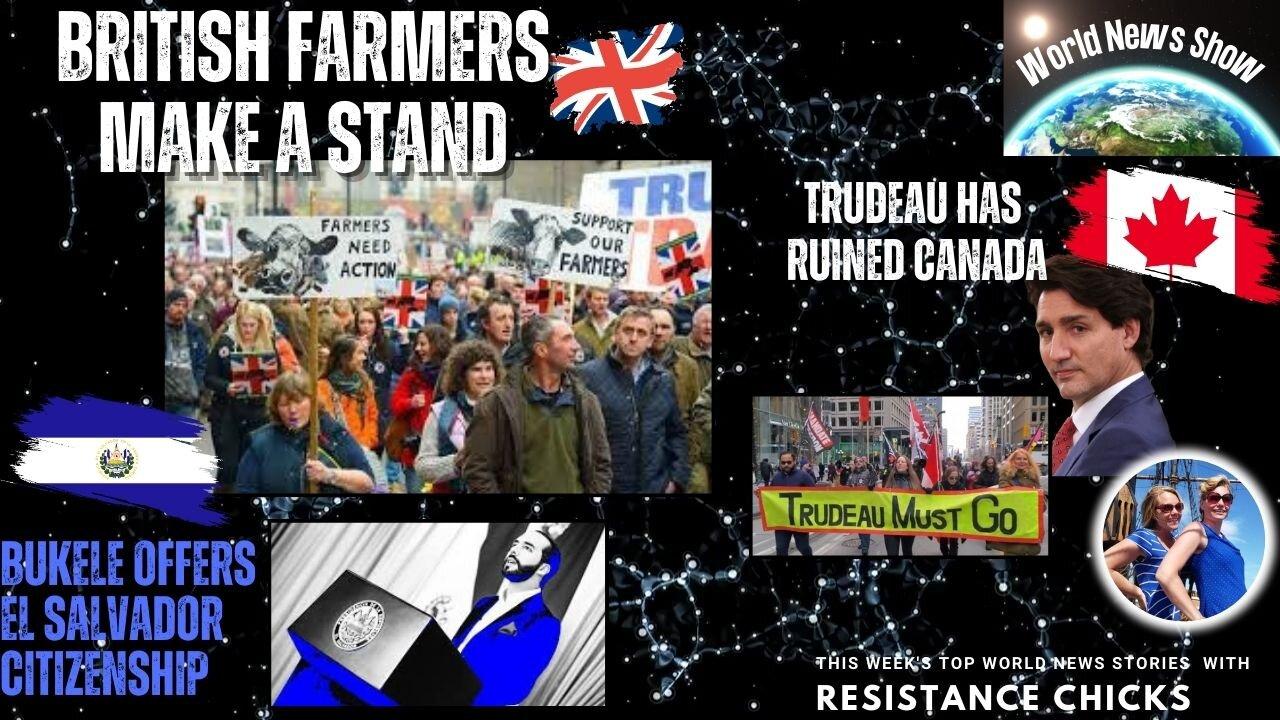 British Farmers Make a Stand Trudeau Has Ruined Canada World News 4/7/24