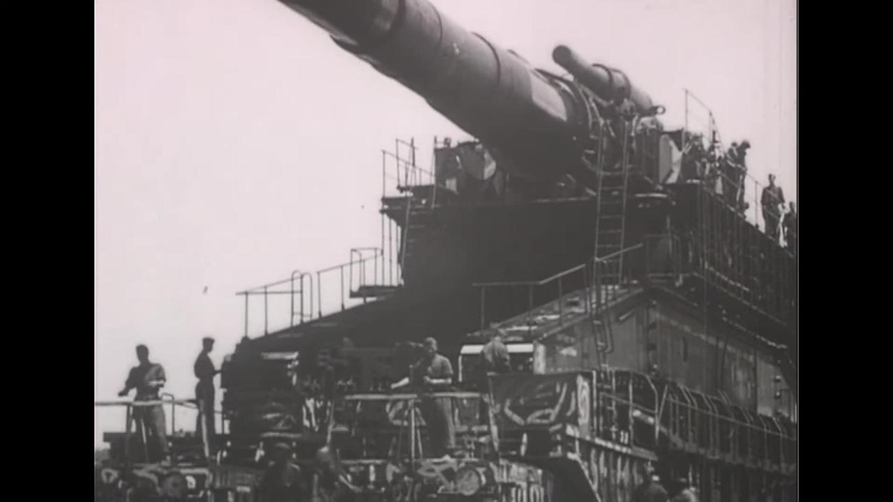60cm Karl-Gerät  Thor  and 80cm Schwerer Gustav bombarding Sevastopol in 1942